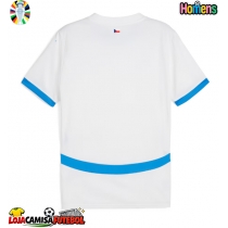 Camisa de Futebol República Checa Equipamento Secundário Europeu 2024 Manga Curta